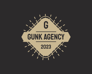 Generic Hipster Agency logo design