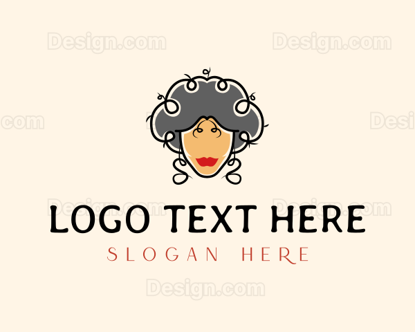 Beauty Female Hairstylist Logo