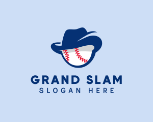 Baseball Fedora Hat logo