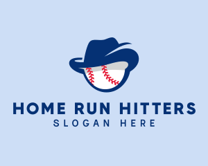 Baseball Fedora Hat logo