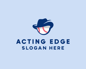 Baseball Fedora Hat logo design