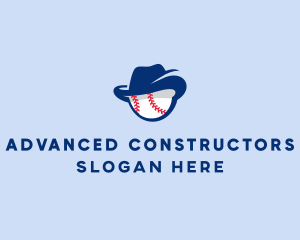 Baseball Fedora Hat logo design