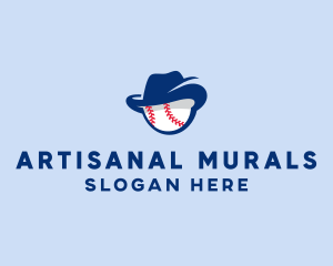 Baseball Fedora Hat logo design