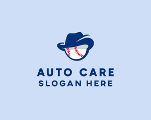 Baseball Fedora Hat logo design