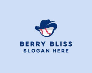 Baseball Fedora Hat logo design