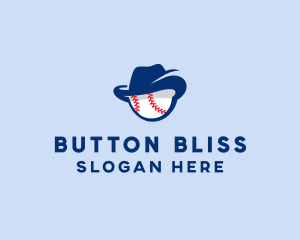 Baseball Fedora Hat logo design