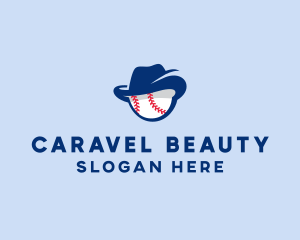 Baseball Fedora Hat logo design