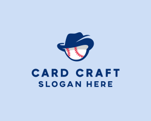 Baseball Fedora Hat logo design