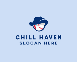 Baseball Fedora Hat logo design