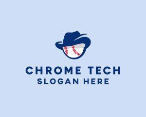 Baseball Fedora Hat logo design