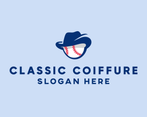 Baseball Fedora Hat logo design