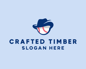 Baseball Fedora Hat logo design