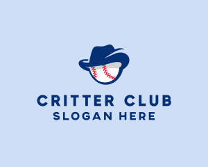 Baseball Fedora Hat logo design