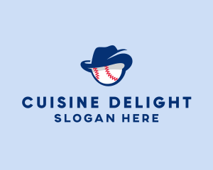 Baseball Fedora Hat logo design