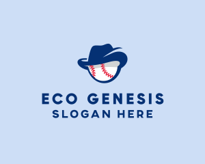 Baseball Fedora Hat logo design