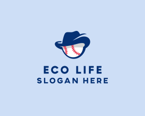 Baseball Fedora Hat logo design