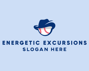 Baseball Fedora Hat logo design