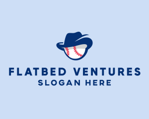 Baseball Fedora Hat logo design