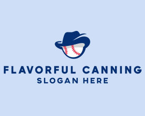 Baseball Fedora Hat logo design