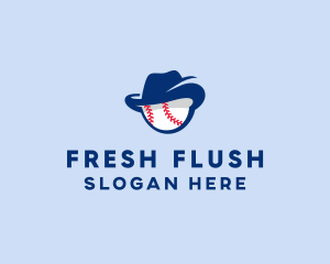 Baseball Fedora Hat logo design