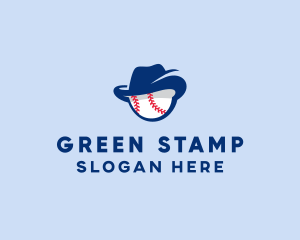 Baseball Fedora Hat logo design