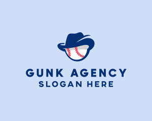 Baseball Fedora Hat logo design