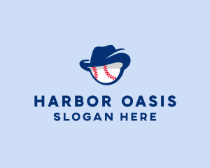 Baseball Fedora Hat logo design