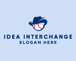 Baseball Fedora Hat logo design