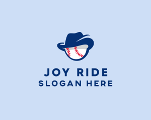 Baseball Fedora Hat logo design