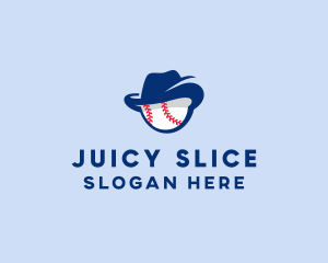 Baseball Fedora Hat logo design