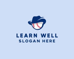 Baseball Fedora Hat logo design