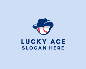 Baseball Fedora Hat logo design