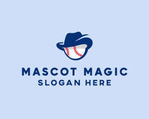 Baseball Fedora Hat logo design