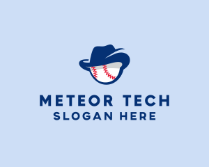 Baseball Fedora Hat logo design