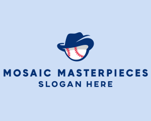 Baseball Fedora Hat logo design