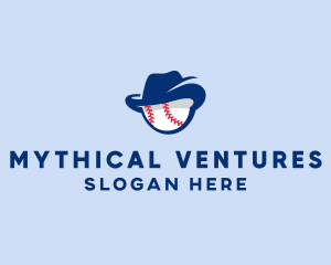 Baseball Fedora Hat logo design