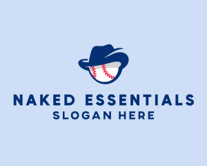 Baseball Fedora Hat logo design