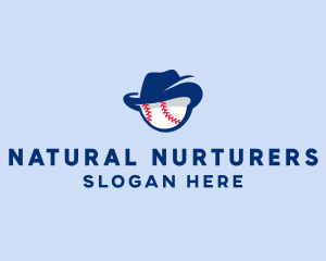 Baseball Fedora Hat logo design