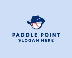 Baseball Fedora Hat logo design