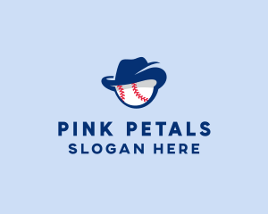 Baseball Fedora Hat logo design