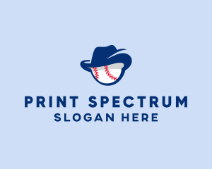 Baseball Fedora Hat logo design