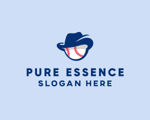 Baseball Fedora Hat logo design