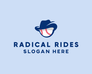 Baseball Fedora Hat logo design