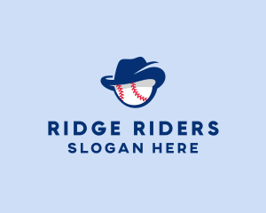 Baseball Fedora Hat logo design