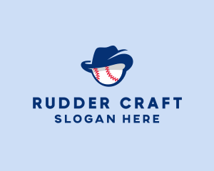 Baseball Fedora Hat logo design