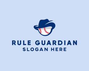 Baseball Fedora Hat logo design