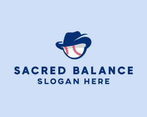 Baseball Fedora Hat logo design