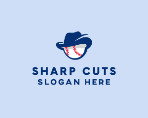 Baseball Fedora Hat logo design