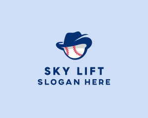 Baseball Fedora Hat logo design