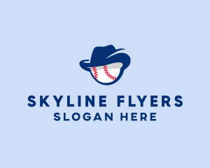 Baseball Fedora Hat logo design